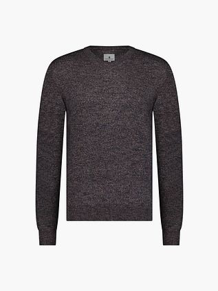 State Of Art Trøje Med V-Hals Lilla Melange