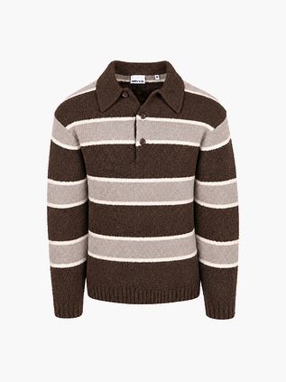 Supply & Co Polo Pullover Woolblend Prescott Tabacco