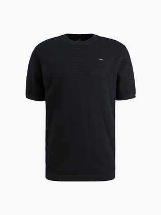 Vanguard Knitted T-Shirt Marineblå