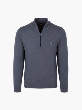 BOSS Pull Kanobix Demi-Zip Noir