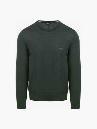 BOSS Trøje Botto Uld Mørkegrøn