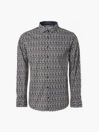 Camicia No Excess con stampa verde