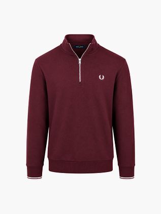 Fred Perry Half Zip Trui Bordeaux