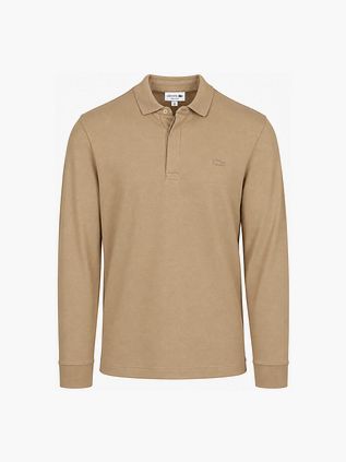 Lacoste Longsleeve Polo shirt Piqué Beige