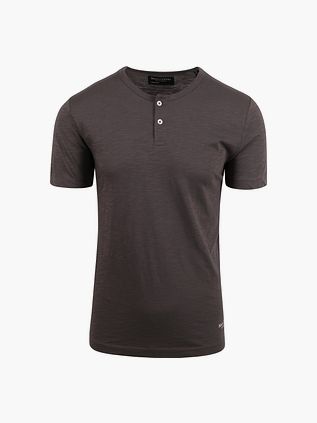 Marc O'Polo t-shirt slub i brun