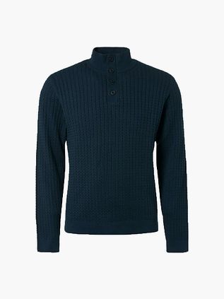 No Excess Genser med Halv Glidelås Mørkeblå