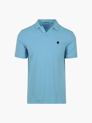 No Excess Koszulka polo Riva Solid niebieska