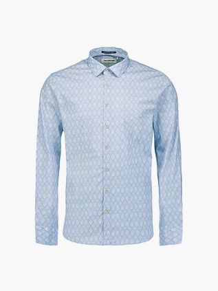 No Excess Shirt Print Light Blue