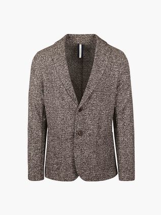 Profuomo Blazer i uld i brunmelange