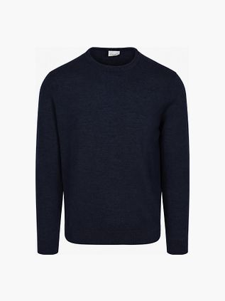 Profuomo Trøje Merinould Marineblå