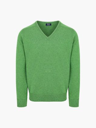 William Lockie V-hals Ull Watercress