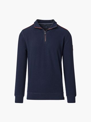 Casa Moda Halv Zip Tröja Marinblå