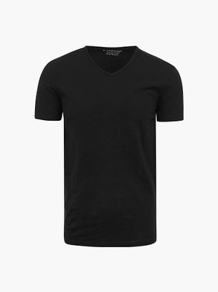 Garage Stretch Basic negro cuello de pico