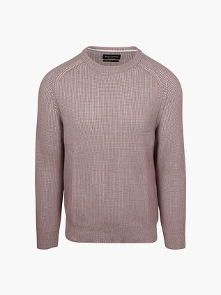 Marc O'Polo Tröja Structured Bi-Colour Mauve