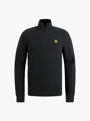 PME Legend Halvzip Trøje Mouliné Sort