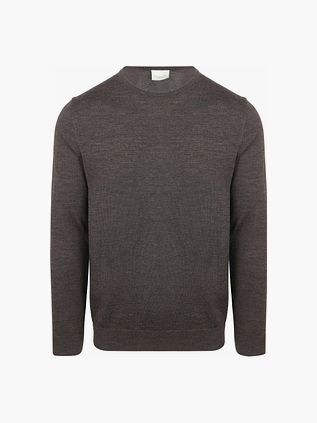 Profuomo Trøje i Merinould Mørkebrun