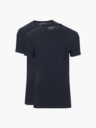 Slater 2-pakke Basic Fit T-shirt i Marineblå
