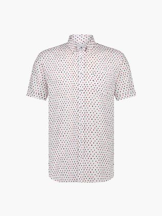 State Of Art Kortermet Skjorte Med Trykk Hvit