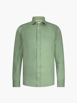 State Of Art Skjorte i Lin Grønn