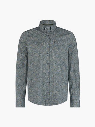 State Of Art Skjorte Poplin Print Grøn