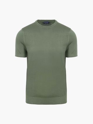 Suitable strikket T-shirt i grøn