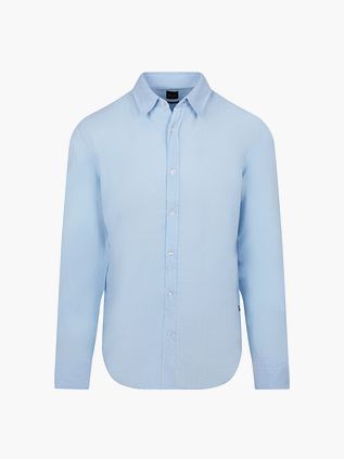 BOSS Relegant Shirt Linen Light Blue
