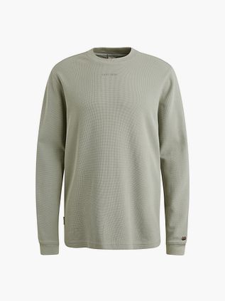 Cast Iron longsleeve T-Shirt Waffle jasnozielony