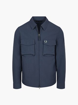 Fred Perry Overshirt Pocket Ribstop Navy