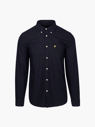 Koszula Oxford Lyle & Scott gładka, granatowa