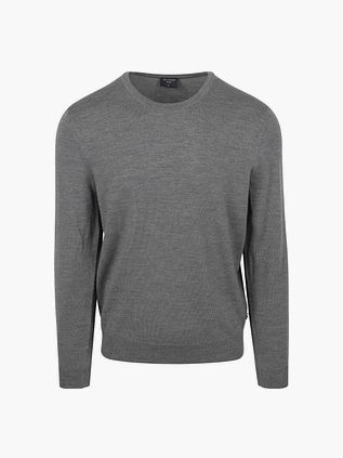 Olymp Trøje Rund Hals uld Grå
