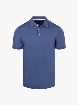 Suitable Boris Liquid Poloshirt Royal Blue