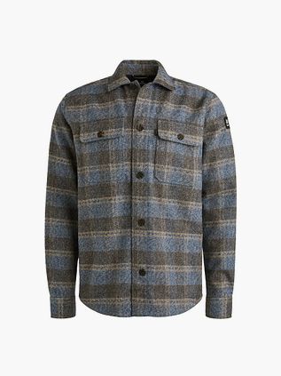 Vanguard Overshirt Rutet, Blau
