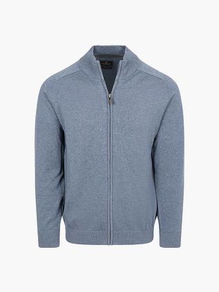 CASAMODA Strickjacke Zip Indigo
