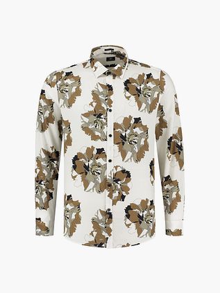 Dstrezzed Camo Flower Camisa Casual Blanco Roto