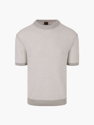 Dziany T-shirt BOSS Kantonio w kolorze szarym