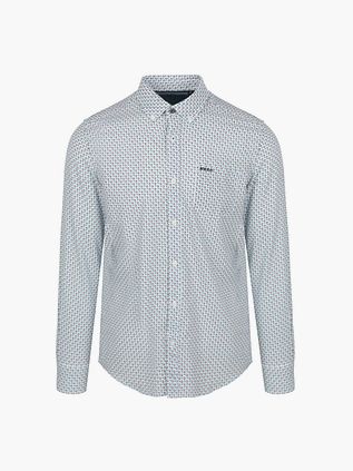 NZA Skjorte Aidan Print Blå