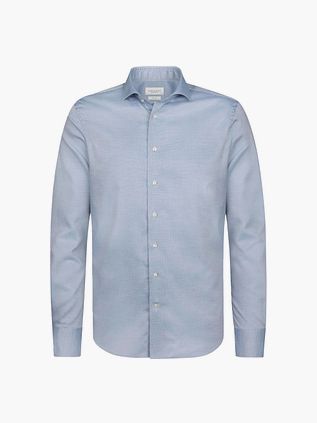 Profuomo Basketweave Shirt Blue