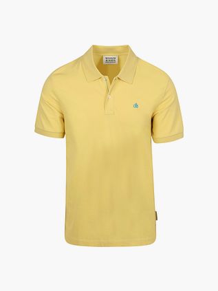 Scotch and Soda Piqué Polo Shirt Yellow