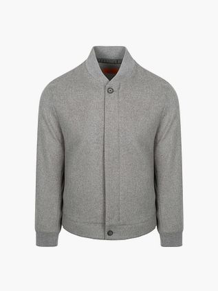 Suitable Bomberjakke Flannel Grå