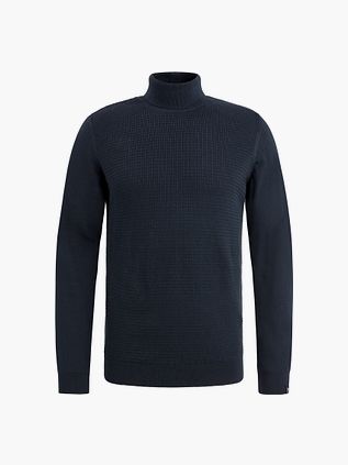 Vanguard Stribet Turtleneck Bluse Marineblå