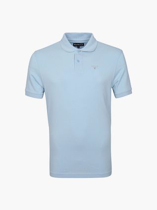 Barbour Basic Pique Poloshirt Hellblau