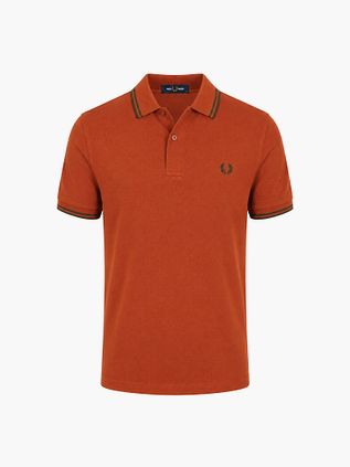 Fred Perry Polo Shirt Tipped M3600 Brique 81C