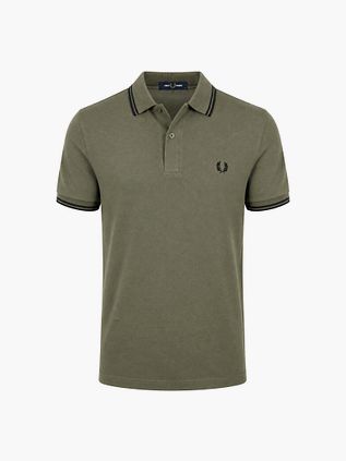 Fred Perry Polo Tipped M3600 Groen Z50