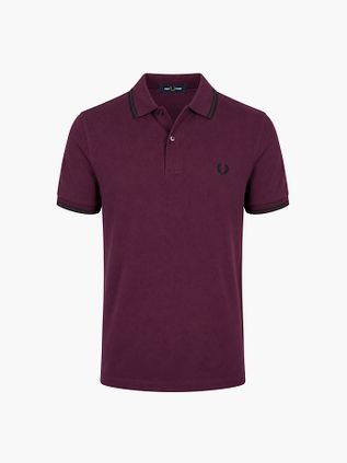 Fred Perry Polo Tipped M3600 Plum 84C