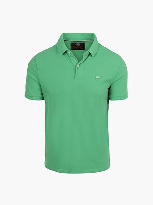 Koszulka polo Superdry Pique Classic Island w kolorze zielonym