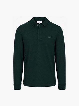 Lacoste Longsleeve Poloshirt Piqué Donkergroen