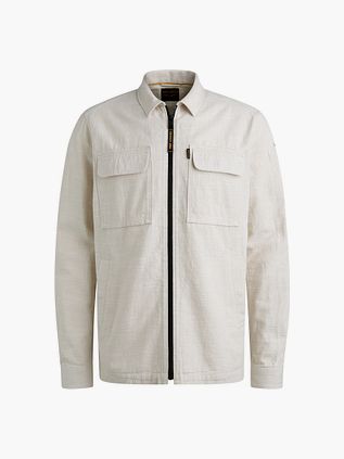 PME Legend Overshirt 2 Tone Slub Ivoire
