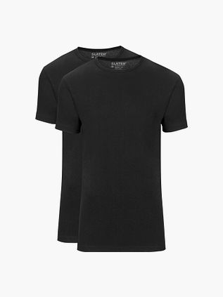 Slater 2-pak Basic Fit T-shirt Sort