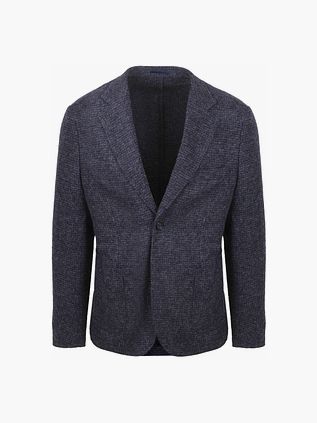 Suitable Knitted Colbert Unlined Marineblå