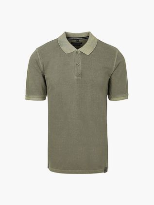 CASAMODA Polo Piqué Garment Dye w kolorze oliwkowej zieleni